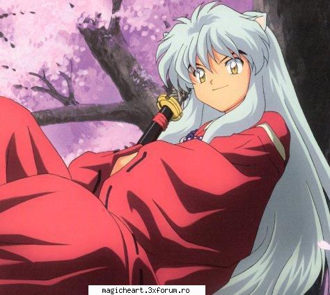 inuyasha este un hanyō rezultat din dragostea unui caine demon) si un om. el manuieste o sabie